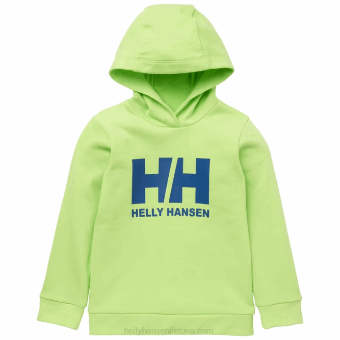 N6822368 felpa con cappuccio con logo hh per bambini Helly-Hansen erica