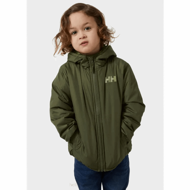N6822282 giacca reversibile champ per bambini Helly-Hansen trifoglio