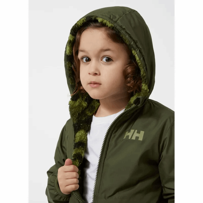 N6822282 giacca reversibile champ per bambini Helly-Hansen trifoglio