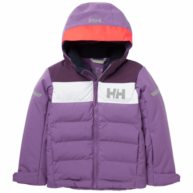 N6822290 giacca da sci isolante verticale per bambini Helly-Hansen trifoglio
