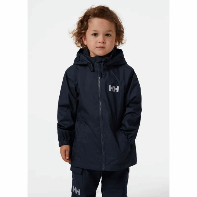 N6822300 giacca antipioggia Sarah per bambini Helly-Hansen Gra schiacciato