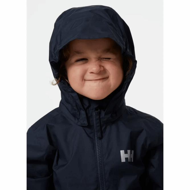 N6822300 giacca antipioggia Sarah per bambini Helly-Hansen Gra schiacciato