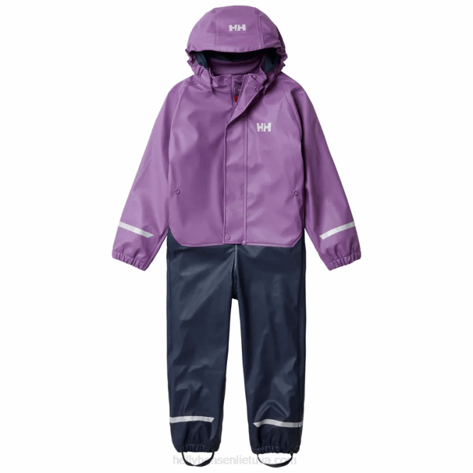 N6822312 set antipioggia per bambini foderato in pile bergen Helly-Hansen Marina Militare
