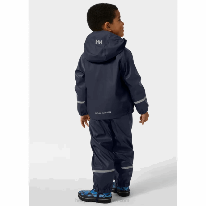 N6822325 set antipioggia per bambini foderato in pile bergen 2.0 Helly-Hansen Marina Militare