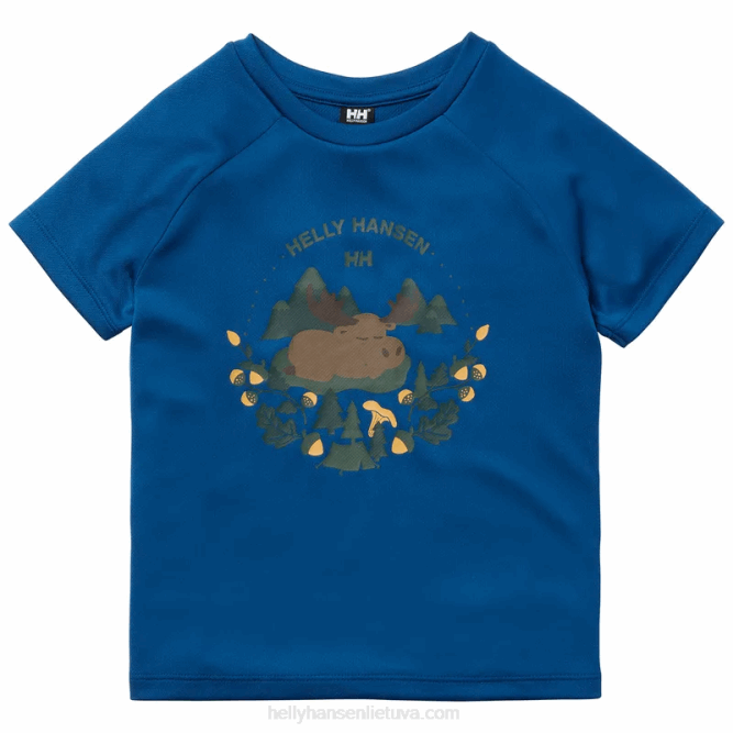 N6822366 t-shirt Marka per bambini Helly-Hansen blu acceso