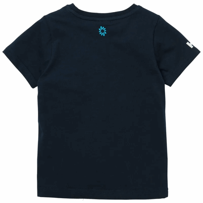 N6822379 t-shirt in cotone biologico per bambini e ragazzi ocean race Helly-Hansen melange grigio