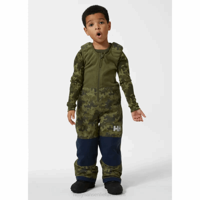 N6822316 salopette isolante verticale per bambini Helly-Hansen Gra schiacciato