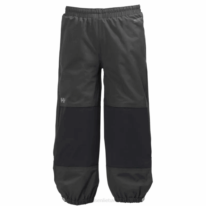 N6822324 pantaloni da esterno per bambini Helly-Hansen ebano