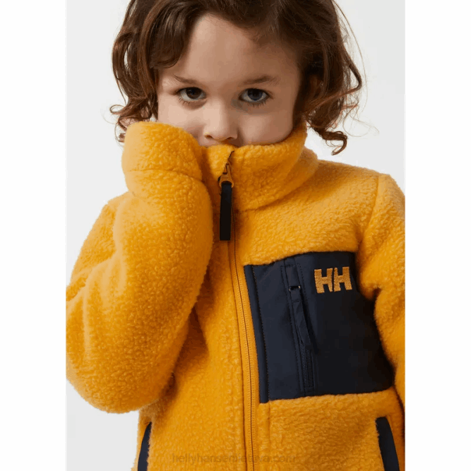N6822347 giacca in pile da bambino Helly-Hansen crema