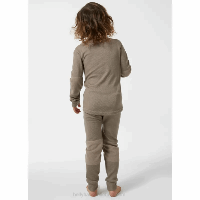 N6822357 completo intimo bambino hh lifa merino Helly-Hansen melange grigio