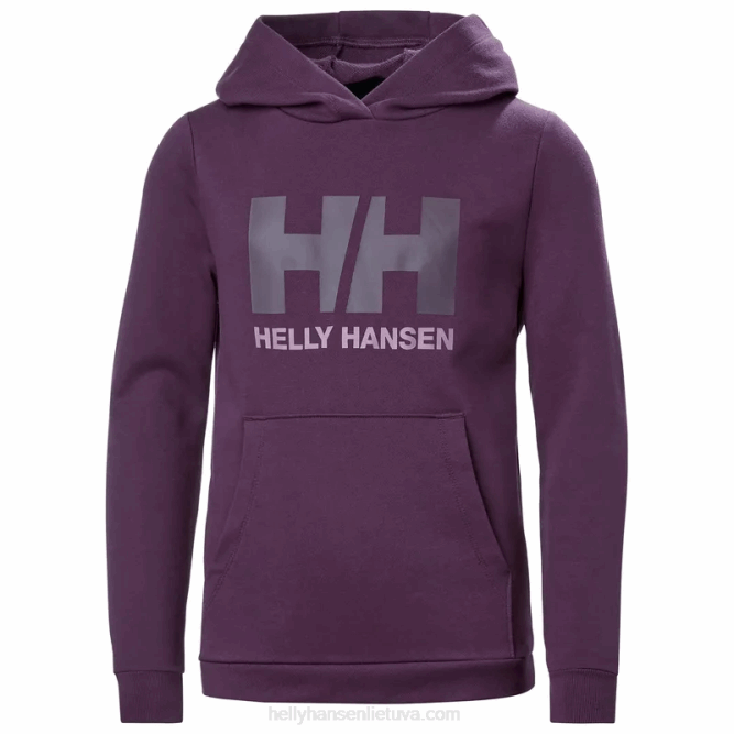 N6822495 felpa con cappuccio hh logo junior 2.0 Helly-Hansen nero