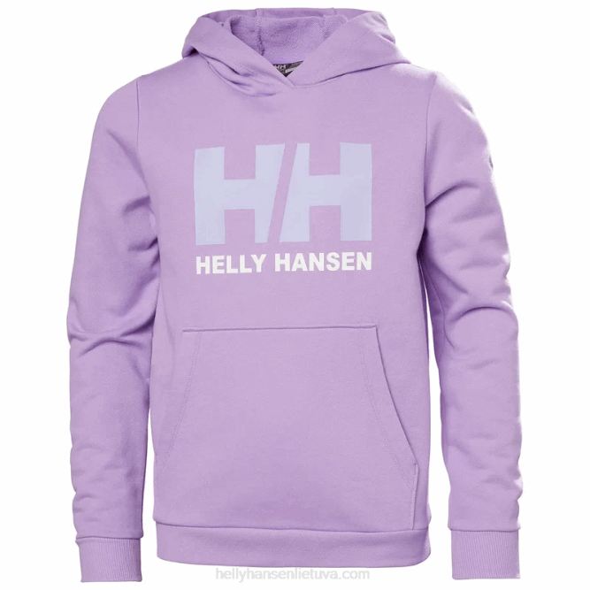 N6822496 felpa con cappuccio hh logo junior 2.0 Helly-Hansen ametista