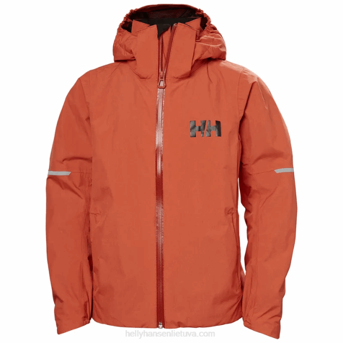 N6822426 giacca antipioggia loen per ragazzi Helly-Hansen giada