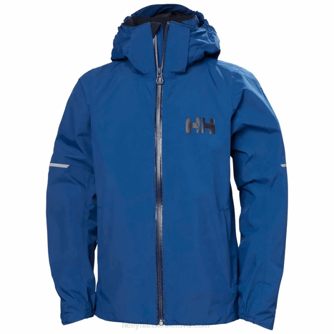 N6822430 giacca antipioggia loen per ragazzi Helly-Hansen lampone