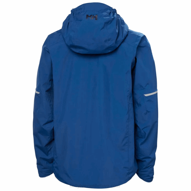 N6822430 giacca antipioggia loen per ragazzi Helly-Hansen lampone