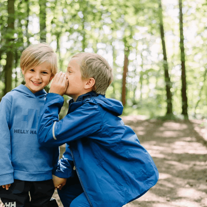 N6822430 giacca antipioggia loen per ragazzi Helly-Hansen lampone