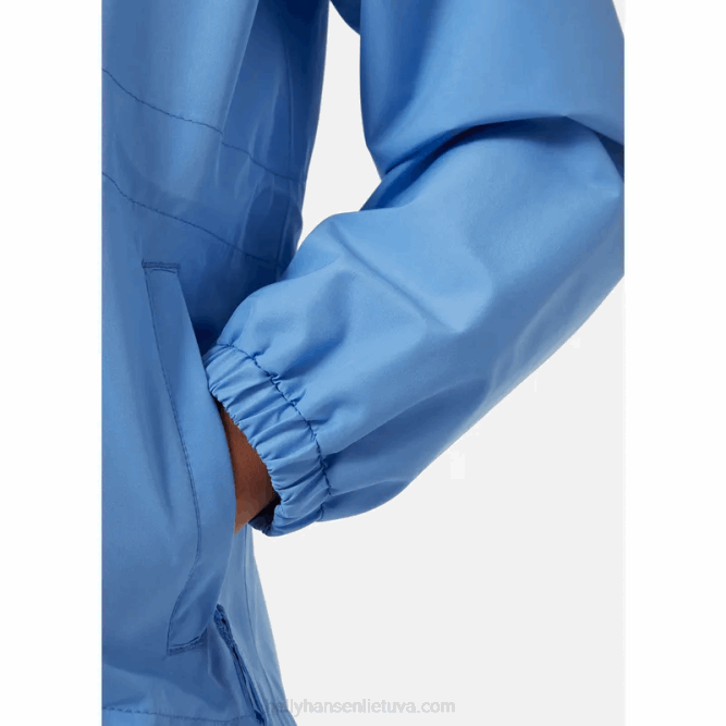 N6822553 giacca antipioggia celeste da bambino Helly-Hansen terracotta/fiordo profondo