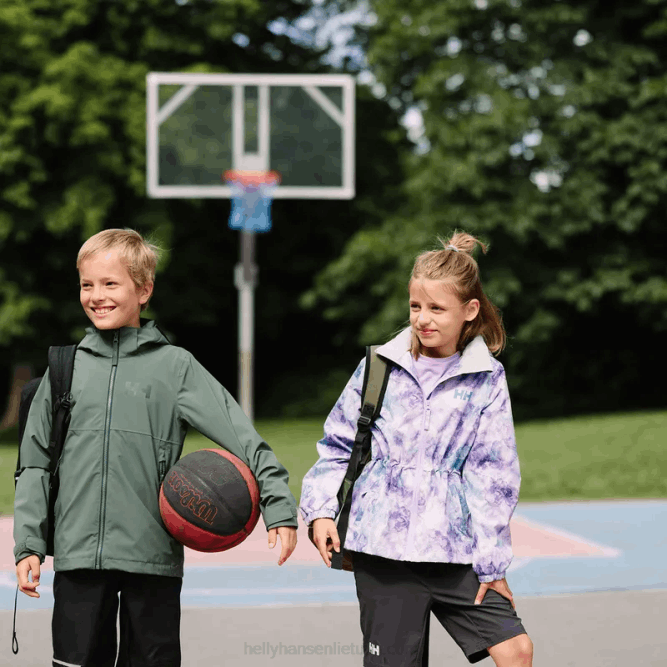 N6822554 giacca antipioggia celeste da bambino Helly-Hansen blu Skagen