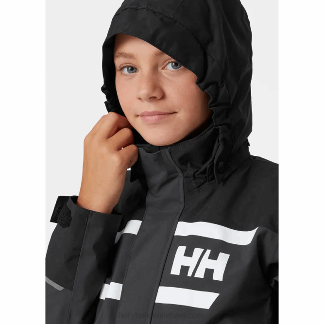 N6822559 giacca da vela junior salt port 2.0 Helly-Hansen blu brillante/bianco