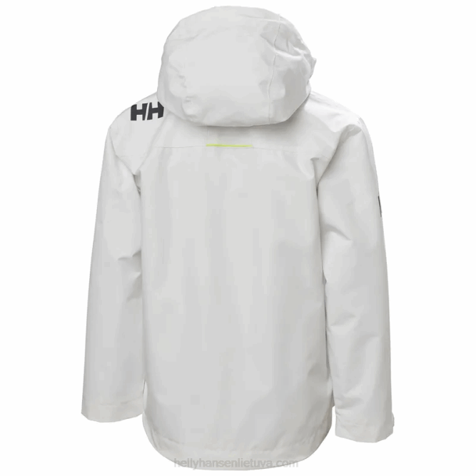 N6822576 giacca da vela midlayer per equipaggio junior Helly-Hansen eco pesca/azzurrite/grigio melang