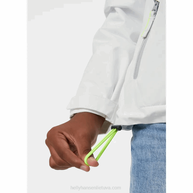 N6822576 giacca da vela midlayer per equipaggio junior Helly-Hansen eco pesca/azzurrite/grigio melang