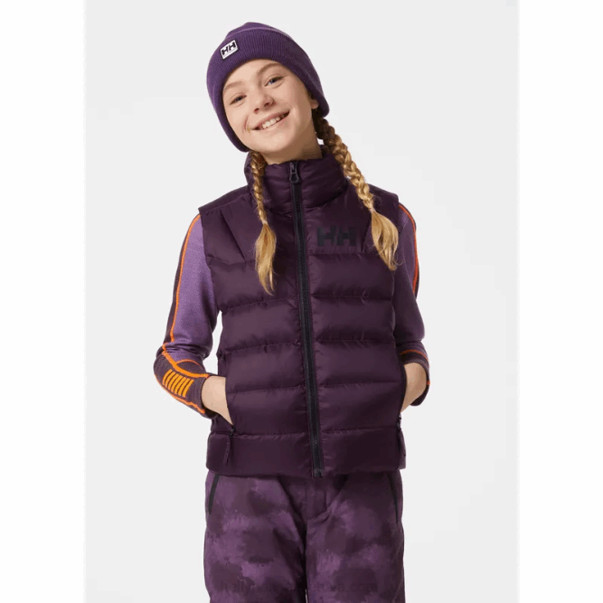 N6822763 Gilet in piumino isfjord junior Helly-Hansen nebbia blu/nero