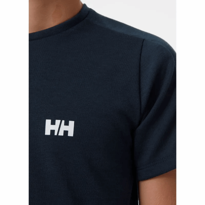 N6822514 t-shirt tecnica attiva per ragazzi Helly-Hansen lilatech/ebano