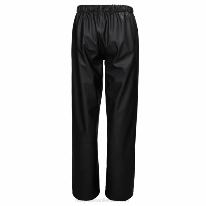 N6822469 pantaloni da pioggia di muschio per ragazzi Helly-Hansen verde lav/nero