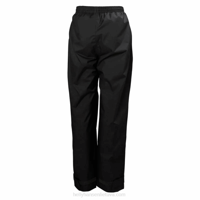 N6822472 pantaloni da pioggia dubliner per ragazzi Helly-Hansen nero