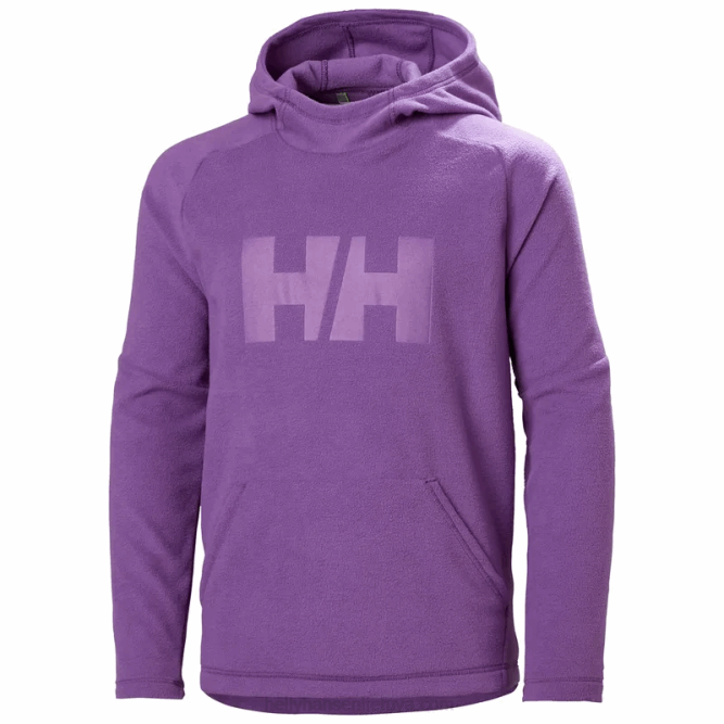 N6822473 felpa con cappuccio in pile daybreaker junior Helly-Hansen nero