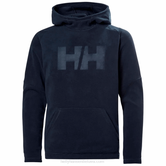 N6822475 felpa con cappuccio in pile daybreaker junior Helly-Hansen gra/baby truppa schiacciata