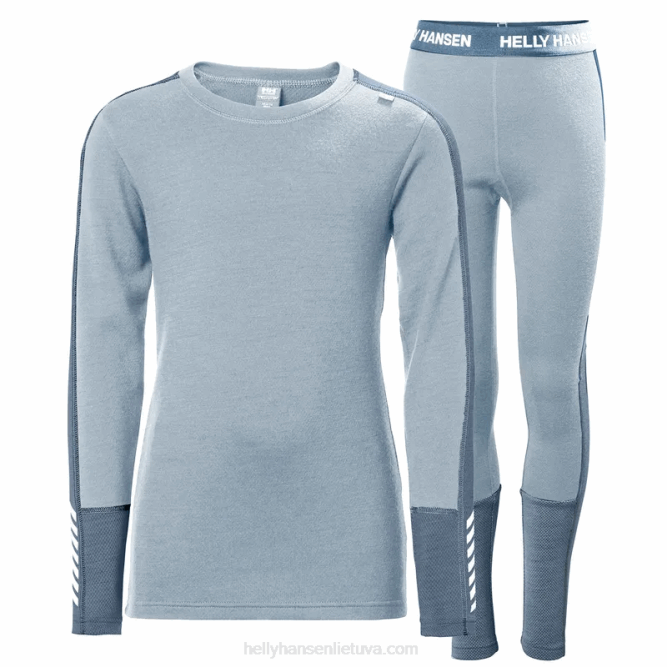 N6822482 Completo intimo junior lifa merino peso medio Helly-Hansen utility gre/gra schiacciato