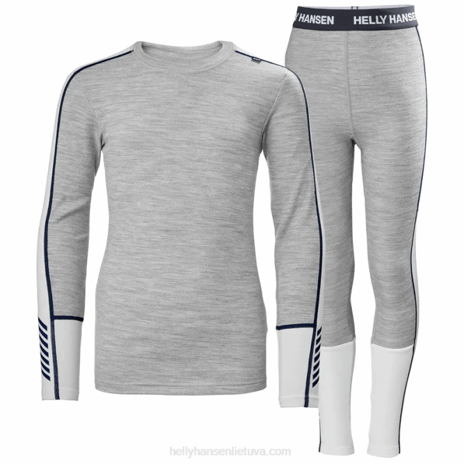 N6822484 Completo intimo junior lifa merino peso medio Helly-Hansen piccola truppa/roccia caduta