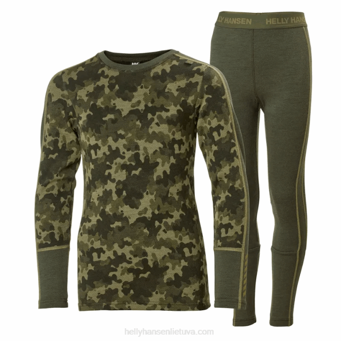 N6822491 completo intimo junior lifa merino con grafica Helly-Hansen trifoglio