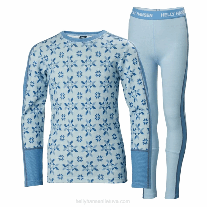 N6822492 completo intimo junior lifa merino con grafica Helly-Hansen trifoglio/utilità gre