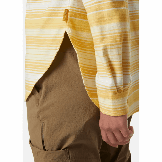 N6822024 camicia da donna a maniche lunghe in flanella organica lokka Helly-Hansen striscia marina