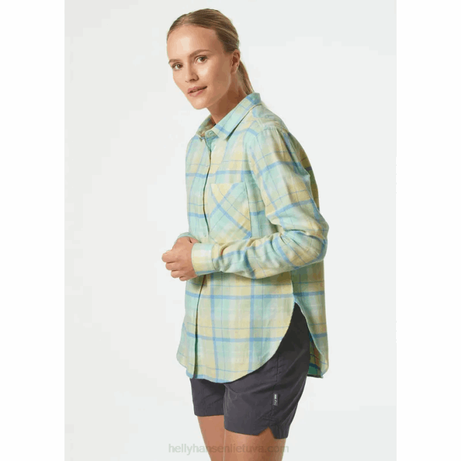 N6822025 camicia da donna a maniche lunghe in flanella organica lokka Helly-Hansen picchiettio di idromele