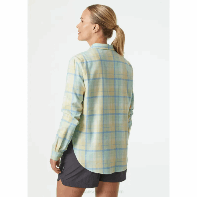 N6822025 camicia da donna a maniche lunghe in flanella organica lokka Helly-Hansen picchiettio di idromele