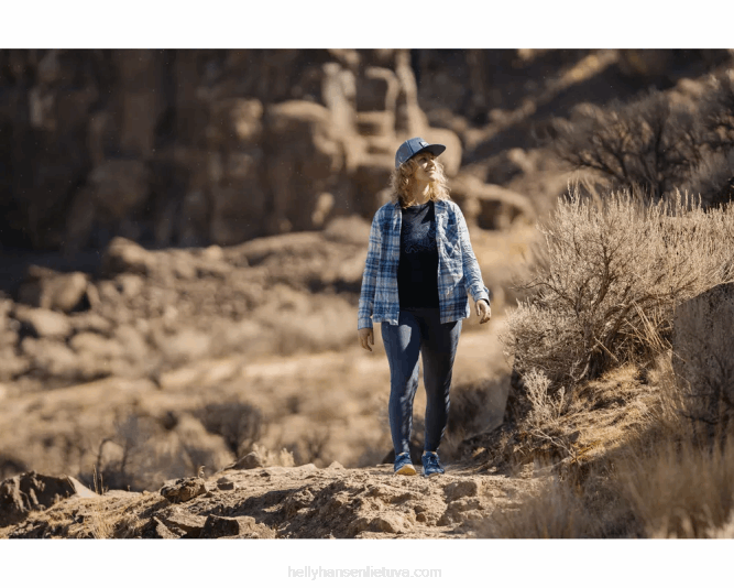 N6822026 camicia da donna a maniche lunghe in flanella organica lokka Helly-Hansen plaid alla menta