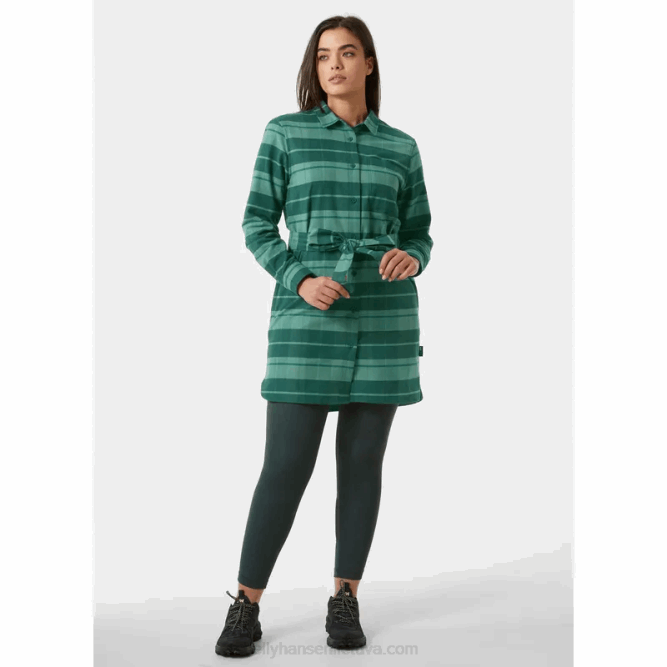 N6822032 abito camicia da donna in flanella organica Helly-Hansen oceano
