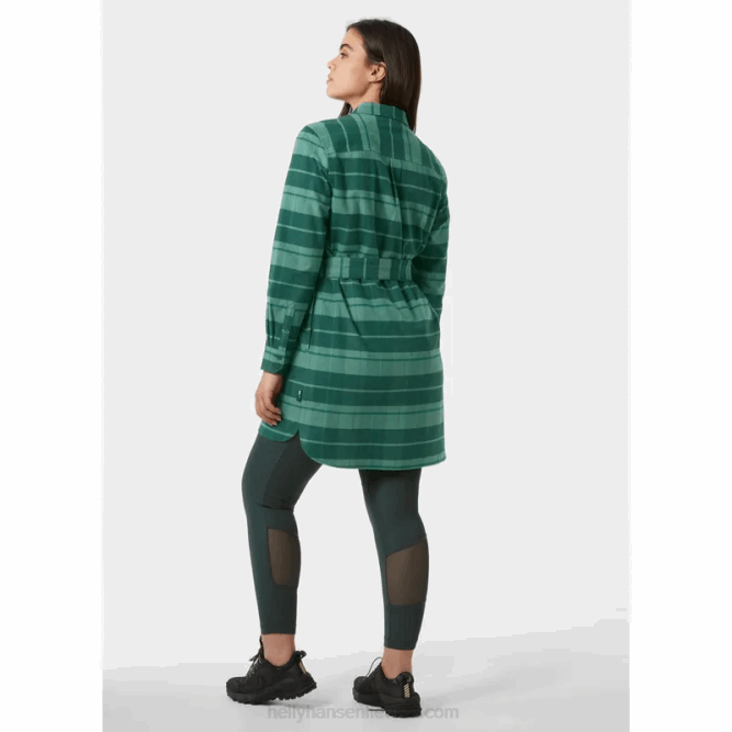 N6822032 abito camicia da donna in flanella organica Helly-Hansen oceano
