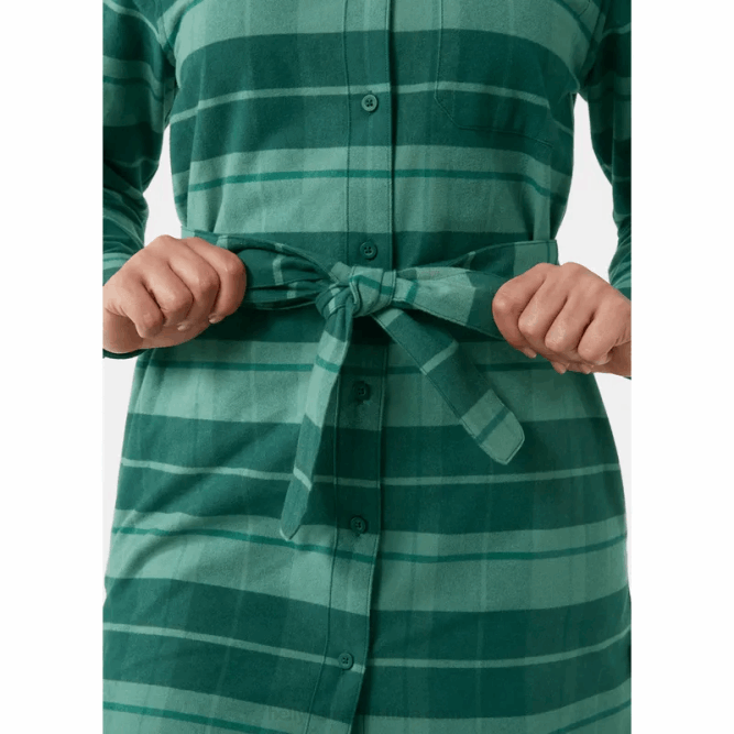 N6822032 abito camicia da donna in flanella organica Helly-Hansen oceano