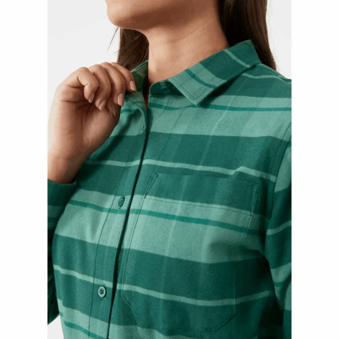 N6822032 abito camicia da donna in flanella organica Helly-Hansen oceano