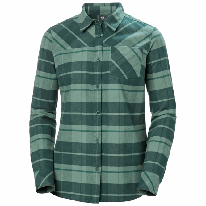 N6822036 camicia a maniche lunghe da donna a quadri classici Helly-Hansen Favo
