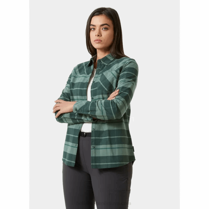 N6822036 camicia a maniche lunghe da donna a quadri classici Helly-Hansen Favo