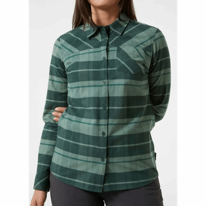 N6822036 camicia a maniche lunghe da donna a quadri classici Helly-Hansen Favo