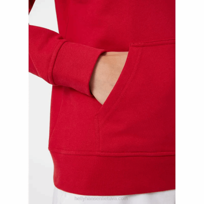 N6821894 felpa con cappuccio da donna con logo hh Helly-Hansen bianco