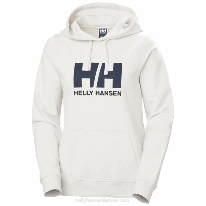 N6821895 felpa con cappuccio da donna con logo hh Helly-Hansen rosso