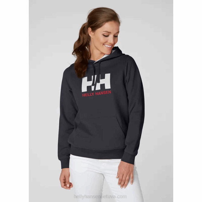 N6821896 felpa con cappuccio da donna con logo hh Helly-Hansen aureola clou
