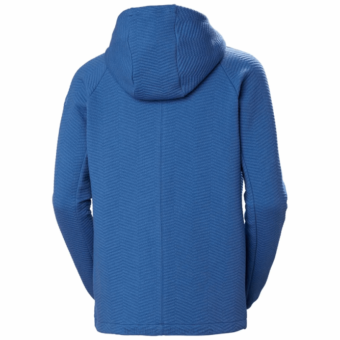 N6821911 felpa con cappuccio e zip intera da donna Helly-Hansen striscia marina